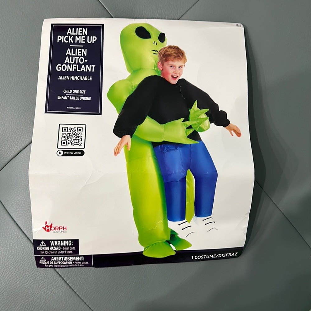 Inflatable alien costume